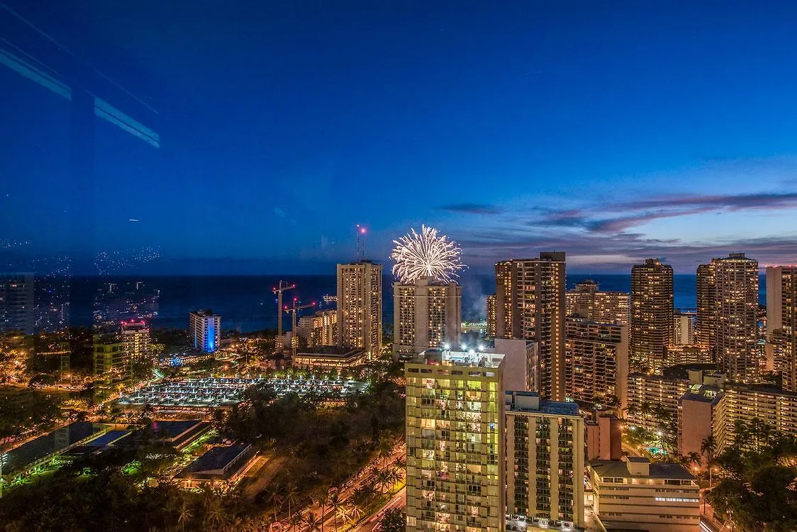 公寓 檀香山Hawaiian Monarch Penthouse 402公寓